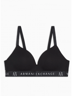 Нижнее белье черного цвета с логоманией на окантовке Armani Exchange