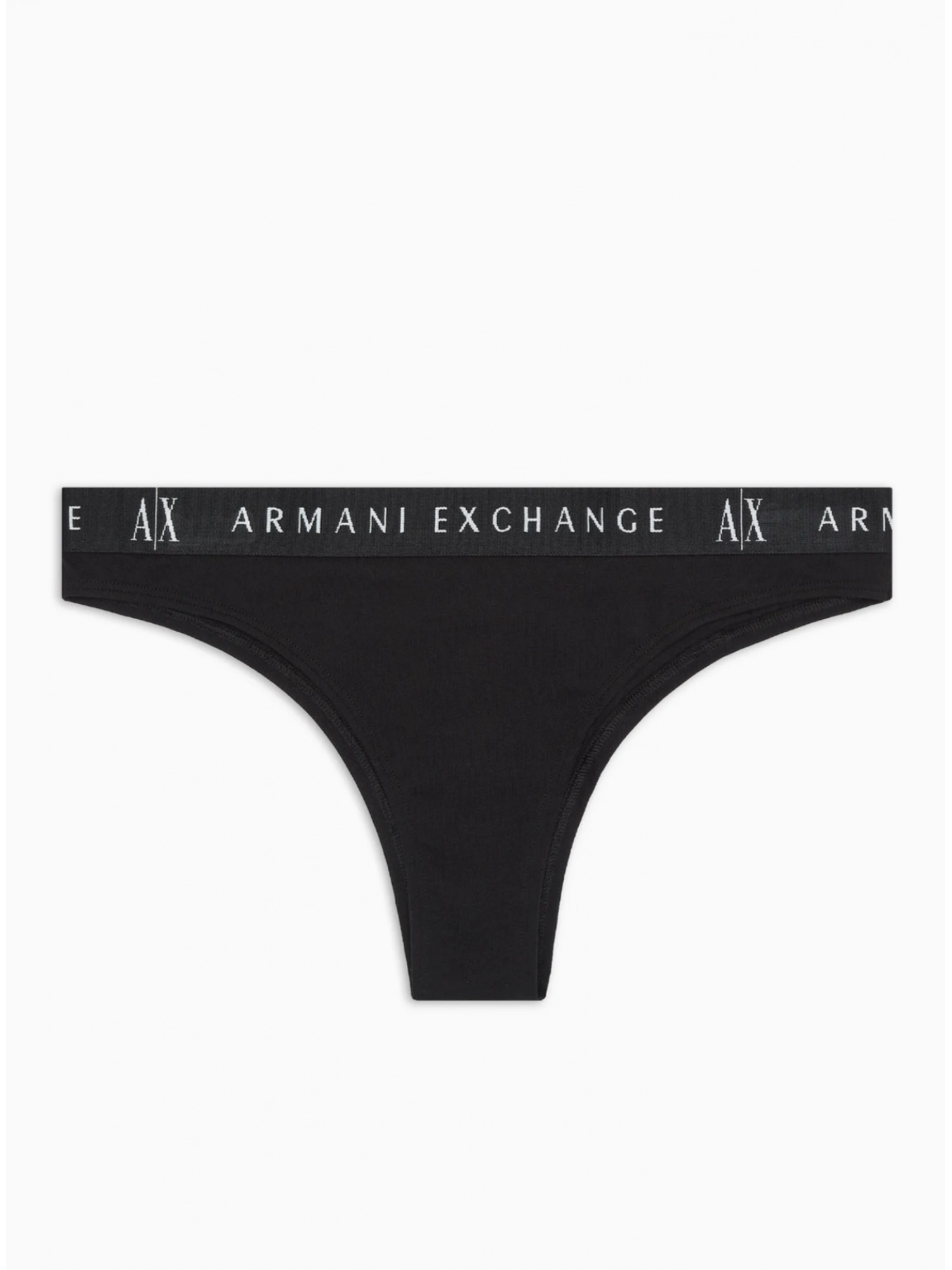 Нижнее белье черного цвета с логоманией на окантовке Armani Exchange