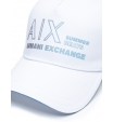 Белая бейсболка с градиентной надписью Armani Exchange