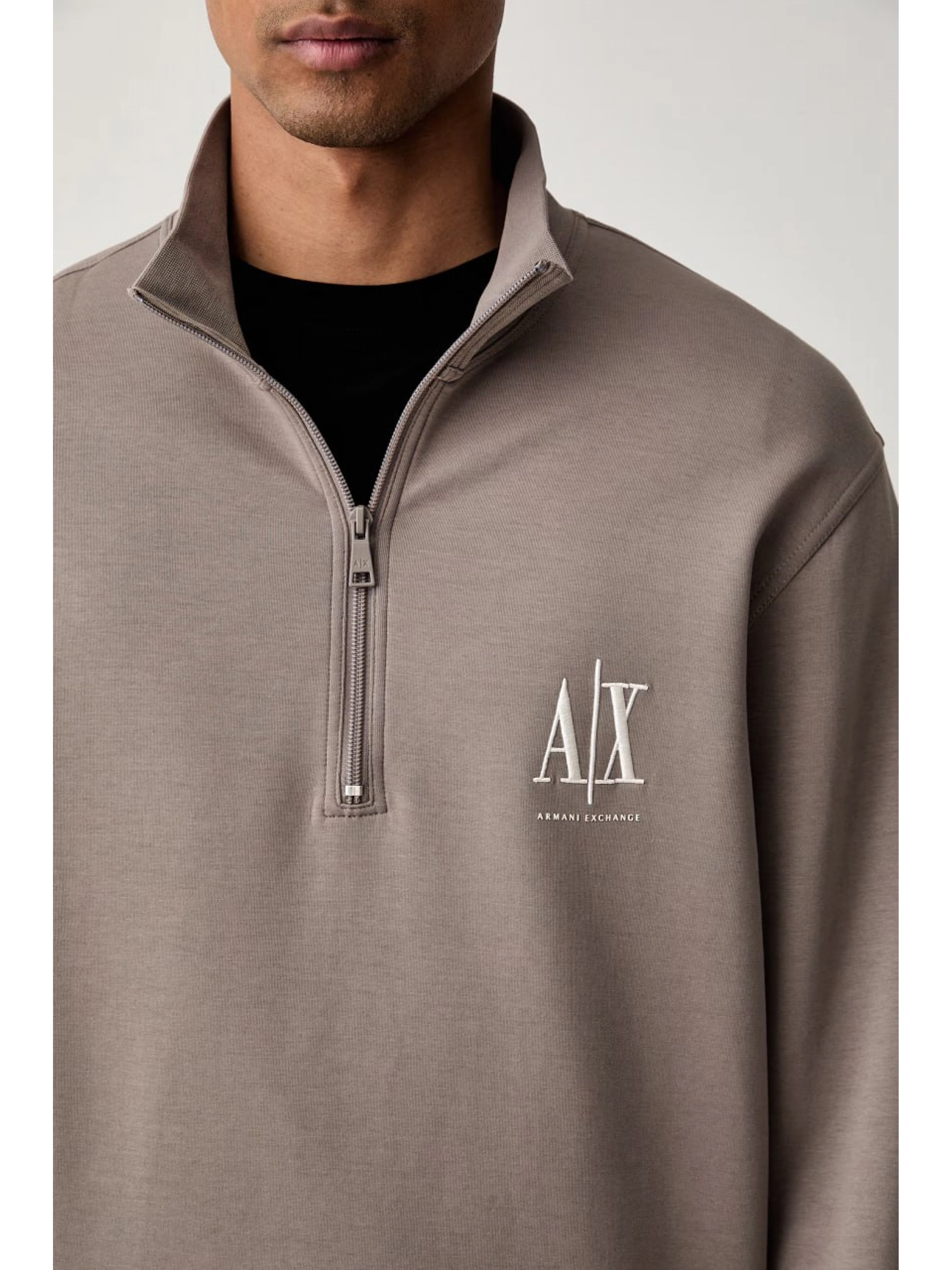 Бежевая мужская толстовка  Armani Exchange