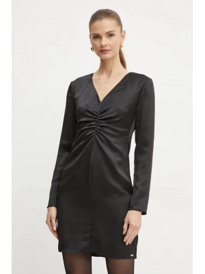Платье в черном цвете с рукавом Armani Exchange