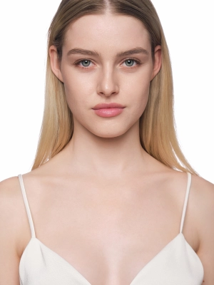 Топ в молочном цвете на тонких брителях свободного кроя Armani Exchange