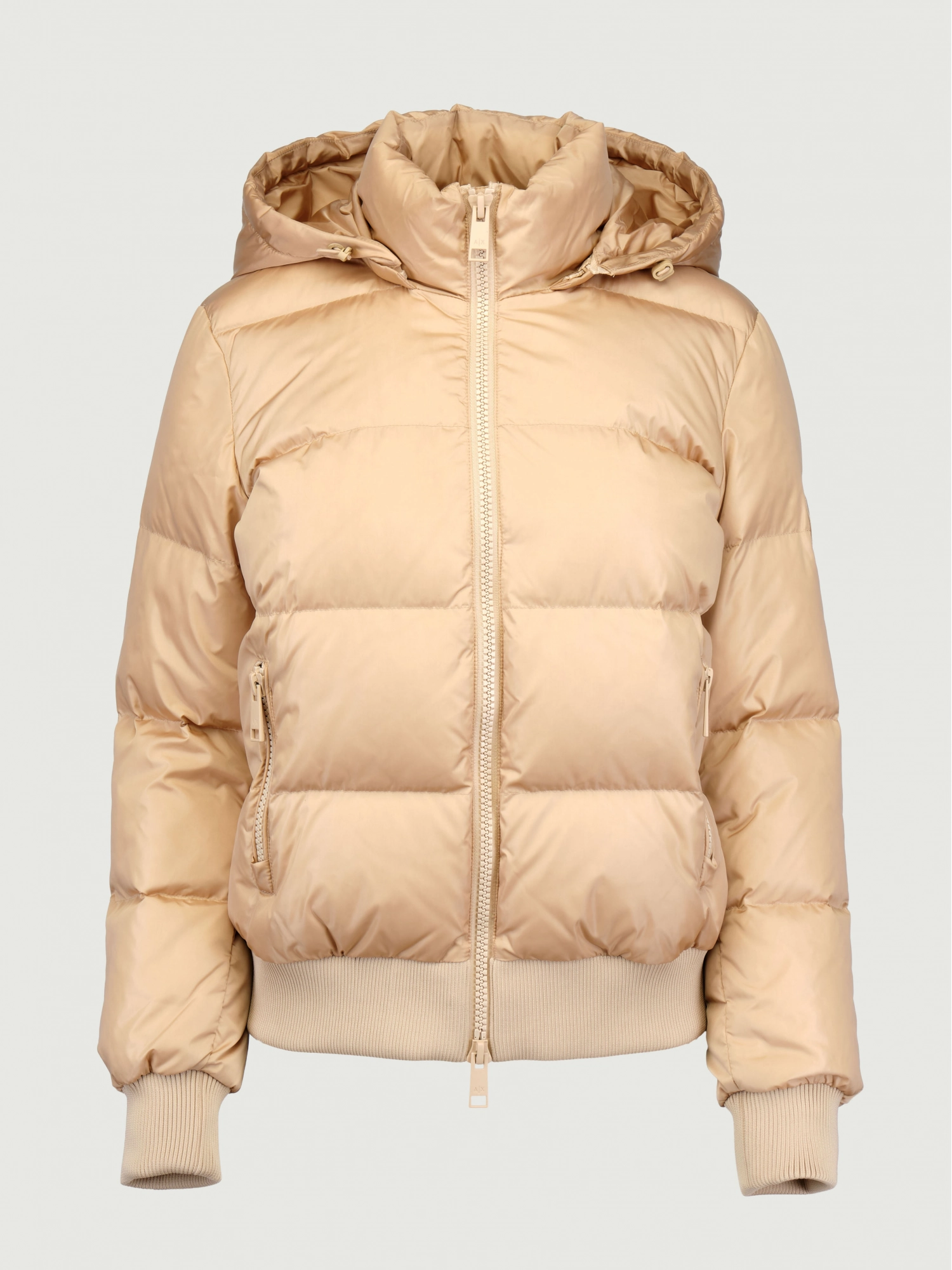 Куртка  Icone в бежевом цвете на манжетах Armani Exchange