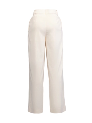 Брюки в молочном цвете на средней посадке свободного кроя с защипами Armani Exchange