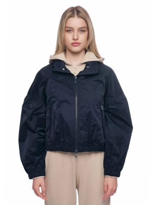 Укороченная куртка в темно-синем цвете свободного кроя на молнии  Armani Exchange