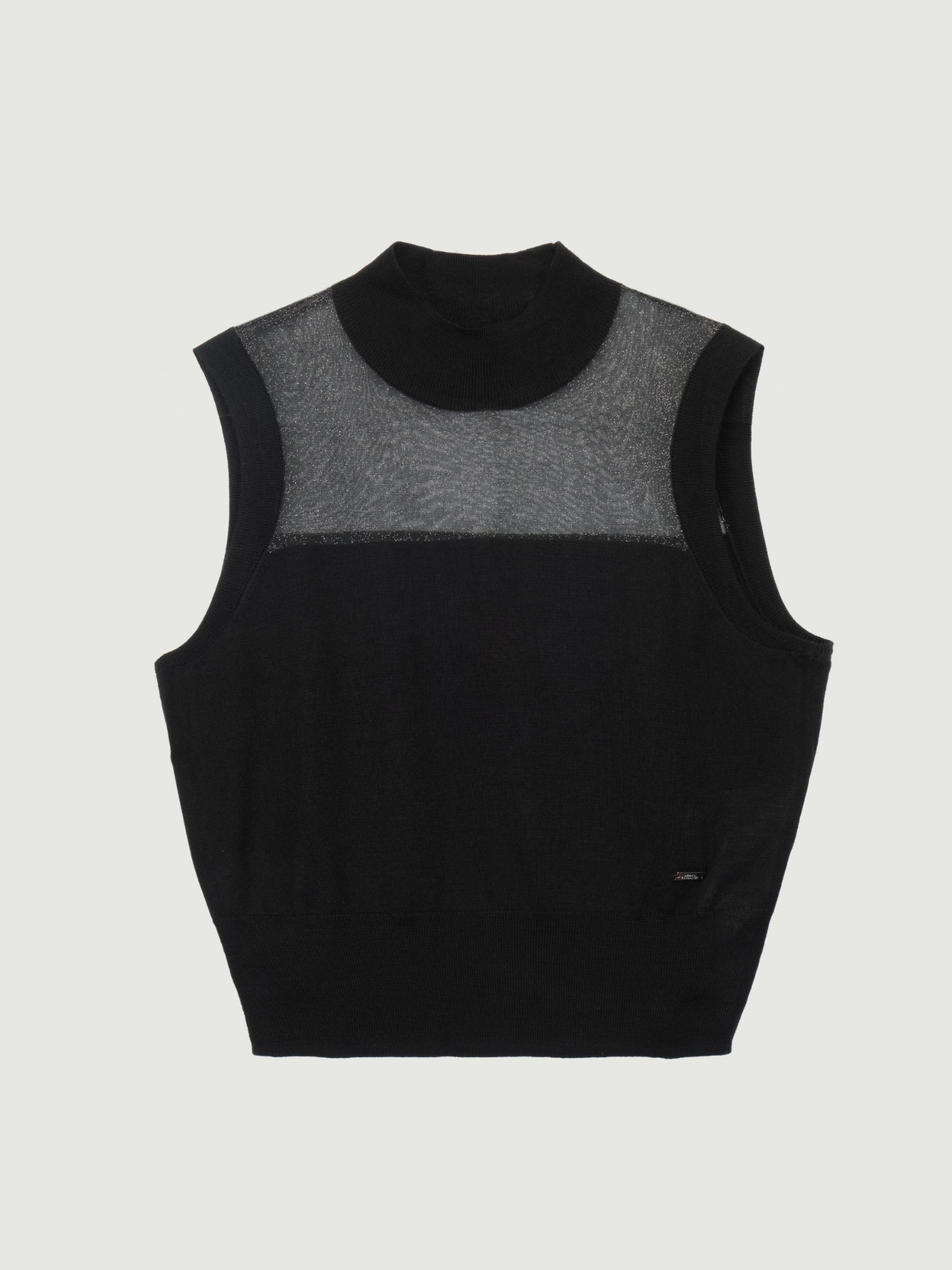 Топ с полупрозрачными вставками Armani Exchange