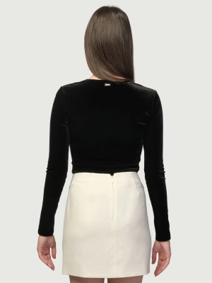 Боди в черном цвете с коротким рукавом Armani Exchange