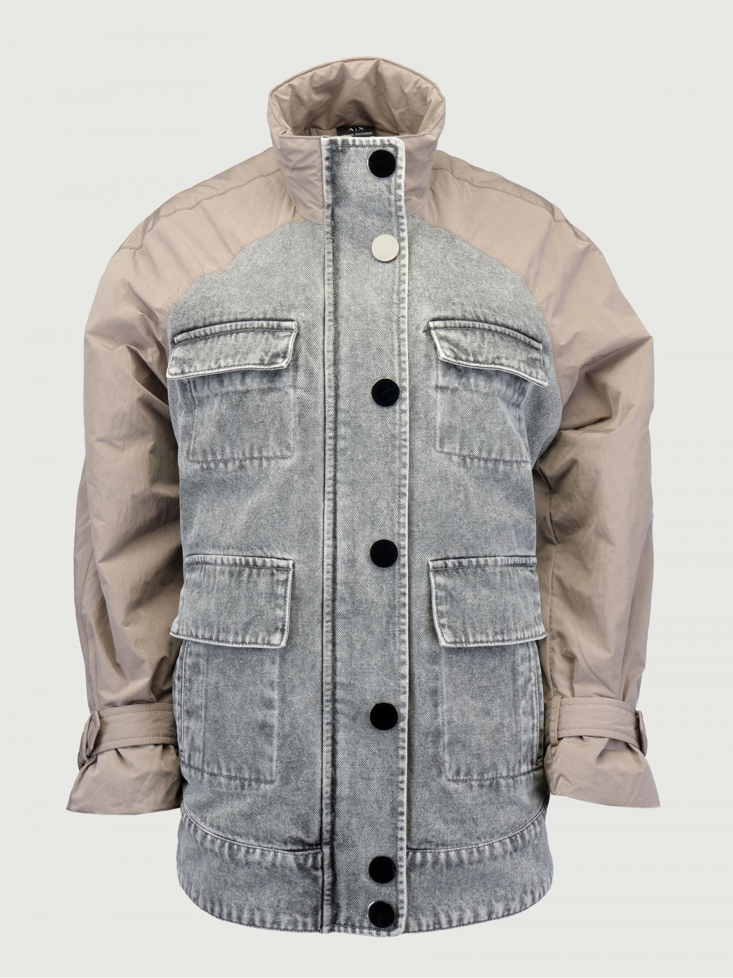 Куртка в комбинированном цвете с накладными карманами Armani Exchange Куртка в комбинированном цвете с накладными карманами Armani Exchange