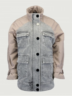 Куртка в комбинированном цвете с накладными карманами Armani Exchange Куртка в комбинированном цвете с накладными карманами Armani Exchange