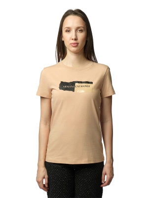 Футболка Armani Exchange в бежевом цвете