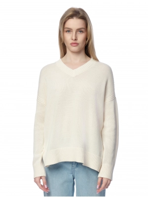 Джемпер молочного цвета Armani Exchange
