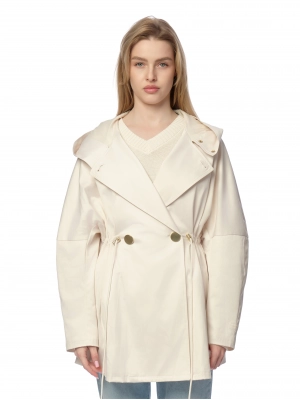 Парка Armani Exchange молочного цвета