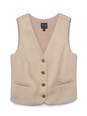 Жилет бежевого цвета Armani Exchange
