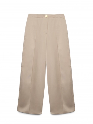 Брюки прямого кроя в бежевом цвете Armani Exchange