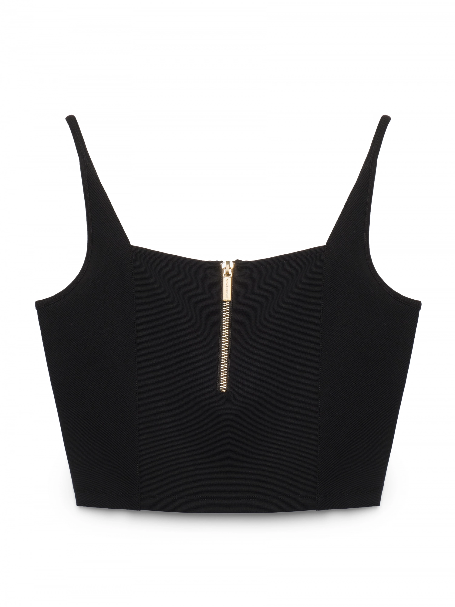 Топ в черном цвете Armani Exchange на тонких лямках