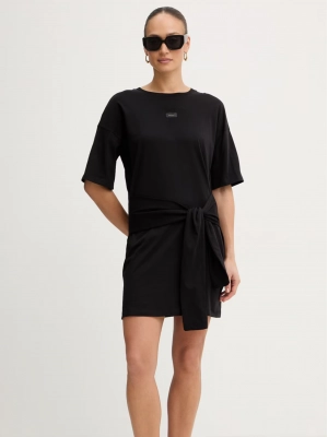 Платье футболка черного цвета Armani Exchange