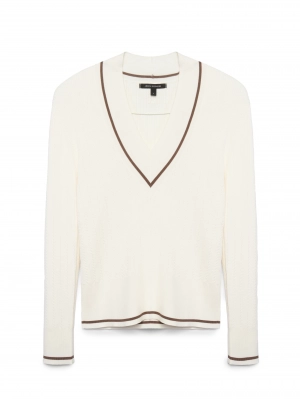 Пуловер Armani Exchange молочного цвета