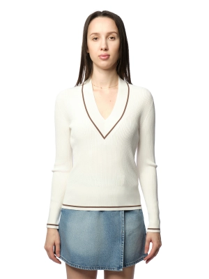 Пуловер Armani Exchange молочного цвета