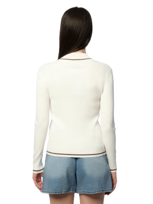 Пуловер Armani Exchange молочного цвета