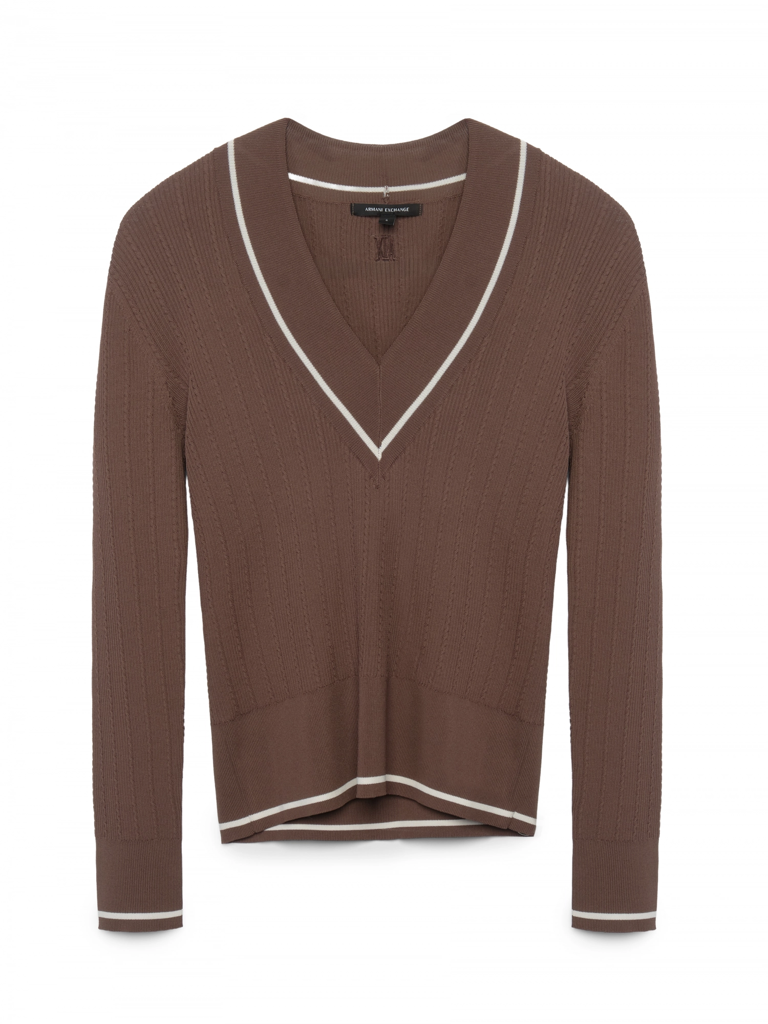 Пуловер Armani Exchange молочного цвета