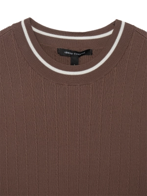 Топ трикотажный в коричневом цвете Armani Exchange