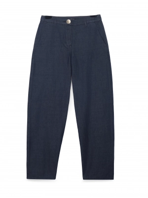 Хлопковые брюки темно синего цвета Armani Exchange