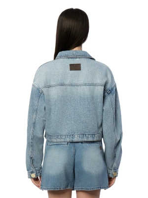 Джинсовая куртка укороченного кроя Armani Exchange