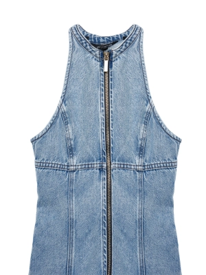 Джинсовые платье Armani Exchange без рукава