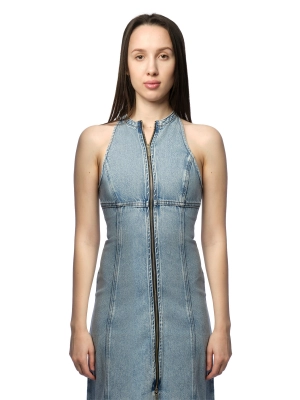 Джинсовые платье Armani Exchange без рукава