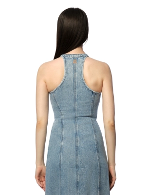 Джинсовые платье Armani Exchange без рукава