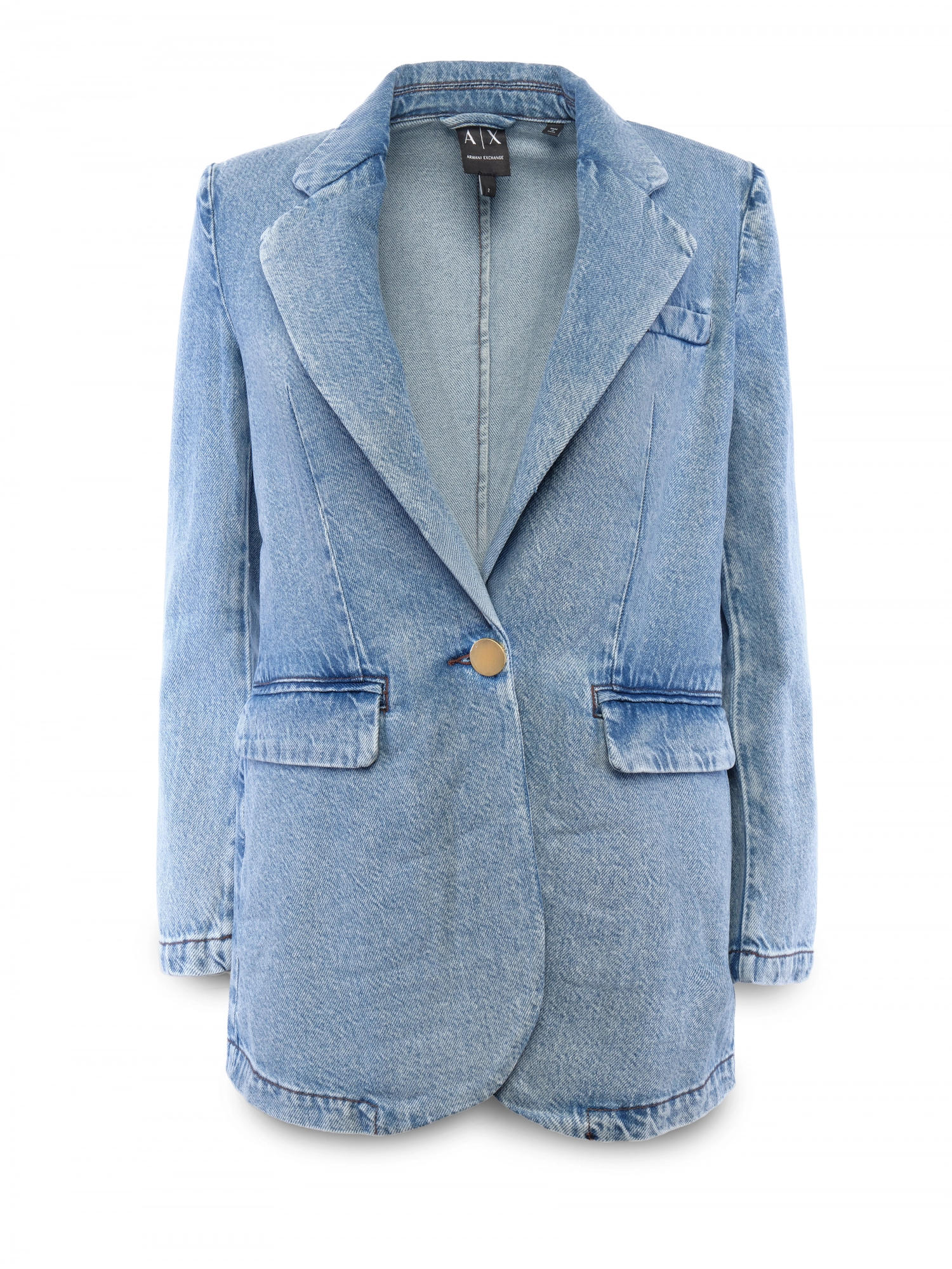 Джинсовый жакет свободного кроя Armani Exchange