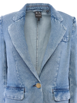 Джинсовый жакет свободного кроя Armani Exchange