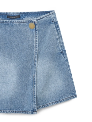 Юбка-шорты из денима Armani Exchange