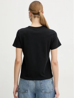 Черная футболка Armani Exchange с акцентным красным принтом