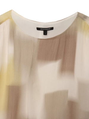 Топ свободного кроя Armani Exchange комбинированного цвета