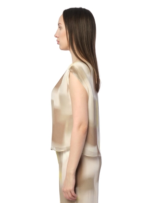 Топ свободного кроя Armani Exchange комбинированного цвета