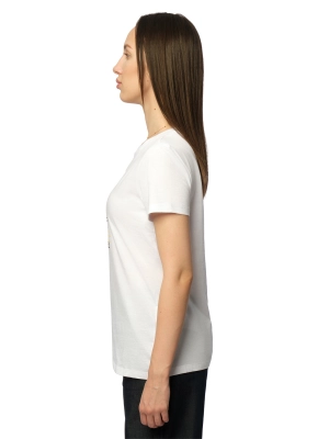 Футболка в белом цвете  Armani Exchange с принтом на груди