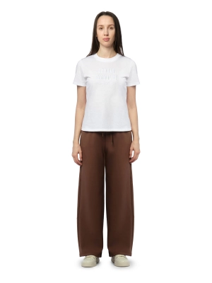 Белая футболка с логтипом на груди Armani Exchange