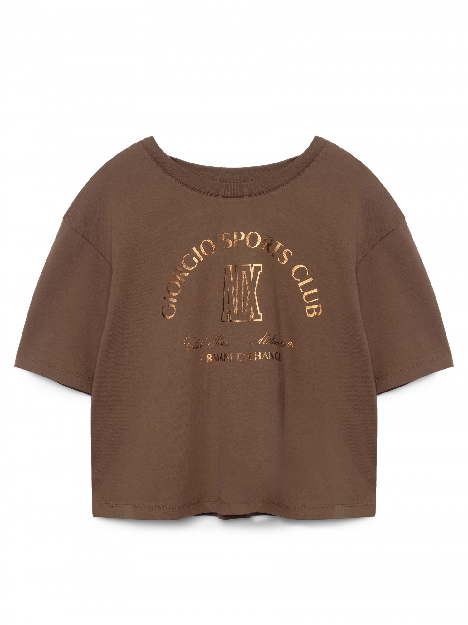 Футболка свободного кроя Armani Exchange  с принтом