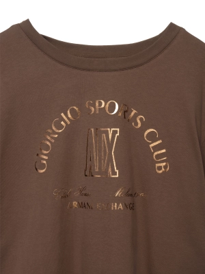 Футболка свободного кроя Armani Exchange  с принтом