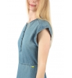 Голубое короткое платье деним Armani Exchange