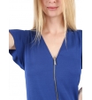 Платье синего цвета на молнии Armani Exchange