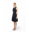 Черное платье с сетчатыми вставками Armani Exchange
