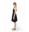 Черное платье с сетчатыми вставками Armani Exchange
