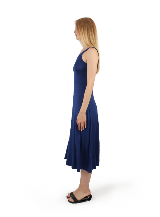 Синее платье миди Armani Exchange