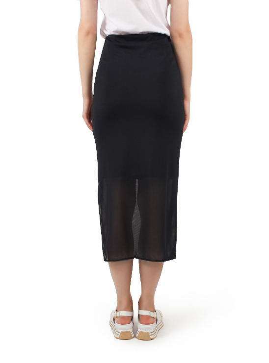 Черная юбка с разрезом Armani Exchange