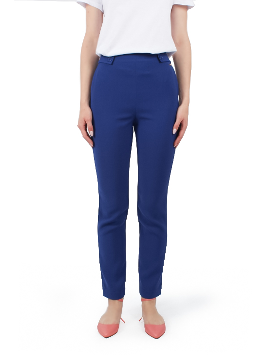 Классические зауженные брюки синего цвета Armani Exchange