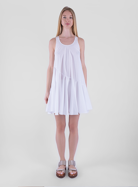 Белое легкое платье из хлопка Armani Exchange