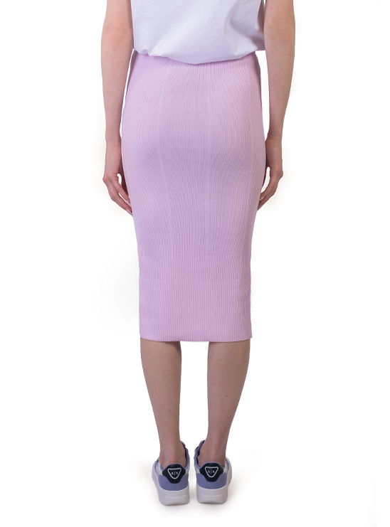 Розовая юбка миди с нашивкой Armani Exchange