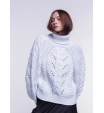 Белый свитер крупной вязки Armani Exchange